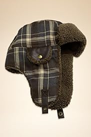 Faux Fur Checked Trapper Hat
