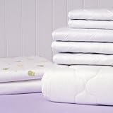 Carters White Quilted Fitted Crib Pad