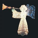 Lighted Outdoor Christmas Angel 200 Lights Crystal Decoration