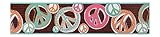 York Wallcoverings JE3510BSMP Friends Forever Peace & Love Sign Wallpaper Memo Sample, 8-Inch x 10-I