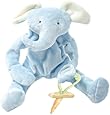 Bunnies By The Bay Peanut Silly Buddy Plush Toy, Blue Elephant with Pacifier Holder