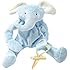 Bunnies By The Bay Peanut Silly Buddy Plush Toy, Blue Elephant with Pacifier Holder