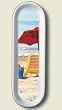Spoon Rest ~ Beachy Keen ~ 11 inches x 3.5 inches ~ heavy ceramic ~ code 272