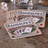 Personalized Pub Coaster Set - Poker Room