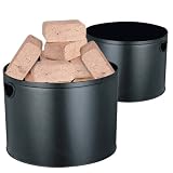 2 x K�bel f�r Pellets Kaminholz als Pflanzt�pfe Blumenk�belvon "Kr�ger"