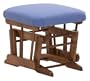 Dutailier Ultramotion Matching Ottoman - Light Blue Denim
