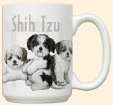 Shih Tzu Puppy Puppies Large 15oz Ceramic Mug