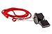 BLARIX Guard Whistle and Lanyard Loudest pealess Whistle for Coach, Referee, Officials (Black and Red)