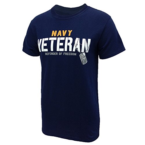 NAVY VETERAN DEFENDER TEE - LG