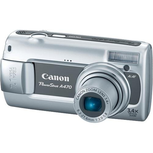 Childrens Toyshop  Electronics : Canon PowerShot A470 7MP Digital Camera with 3.4x Optical Zoom (Gray)