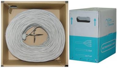 NEW CAT5E STP Bulk Cable Stranded 350MHz 24 AWG Gray 1000 ft