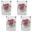 New England Revolution Soccer 4pc Square Shot Glass Set - Primary Team Logo MAJOR-LEAGUE-SOCCER Soccer