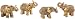 Set Of 4 Thai Elephant Collectible Statue Figurine Decoration Decor