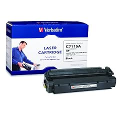 Verbatim HP C7115A LaserJet 1000, 1200, 1200, 3300 Series Replacement Laser Cartridge (94466) Black