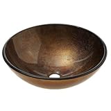Vigo Industries VG07505 Gold and Copper Tempered Glass Vessel Sink