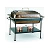 Old Dutch 21"x16"x19" Rect Antique Copper Chafing Dish, 8 Qt