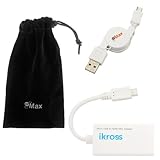 iKross Micro USB Male to HDMI Female MHL Adapter + Micro USB Retractable Ca ....