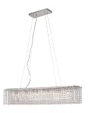 Twelve Light Kitchen Island Pendant in Polished Chrome