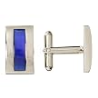Merona® Stone Cuff Links - Silver/ Blue
