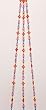 Green, Blue, Azalea, and Pink Beaded Flower Pot Hangers
