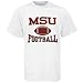 Search : Mississippi State Bulldogs White Football T-shirt