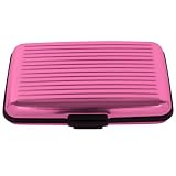 Trademark Home 82-4986 Aluminum Credit Card Wallet RFID Blocking Case, Pink
