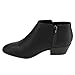 Soda FC67 Women's Western Inside Zipper Stacked Heel Ankle Booties