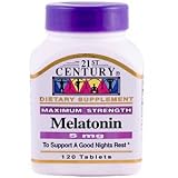 21st Century Health Care, Melatonin, Maximum Strength, 120 Tablets