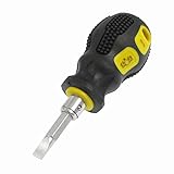 uxcell ドライバー　ネジドライバー　ラバー製ハンドル　ブラック　イエロー