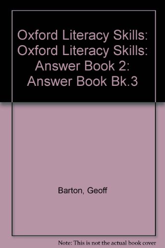 oxford literacy skills oxford literacy skills answer book 2 answer book bk3