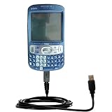Classic Straight USB Cable for the PalmOne Treo 800 with Power Hot Sync and Charge capabilities - Gomadic Brand w/ TipExchange Technology