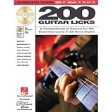 Hal Leonard 200 Guitar Licks ( CD - ROM ) - B001KM0SBI