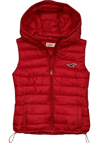 (ホリスター) Hollister Co. レディース ジャケット アウター フード付き ダウンベスト(down vest) 中綿ベスト [並行輸入品]