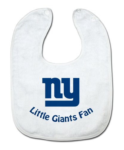 NFL New York Giants White Snap Bib with Team Logo