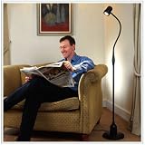 Alex Floor Reading Light Direct from Serious Readers - All Black
