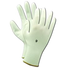 Magid ROC JPS2 Polyester Glove, Polyurethane Palm Coating, Knit Wrist Cuff