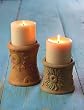 2 Assorted Pillar Candle Holders