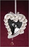 Pack of 6 Gina Freehill First Christmas Wedding 2.5x2 Photo Frame Ornaments