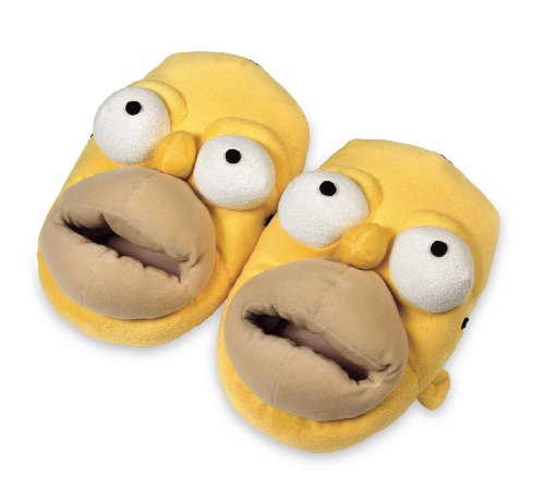 Unitedlabels - 0807007 - Slipper The Simpsons 3D - Homer Simpsons - Gr&ouml;&szlig;e XL - 44-46