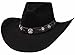 Montecarlo / Bullhide Hats - STAR STUDDED 4X Premium Wool Western Cowboy Hat - Black (7-5/8)