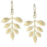 Privileged NYC Gold plated Leaf Earrings 2