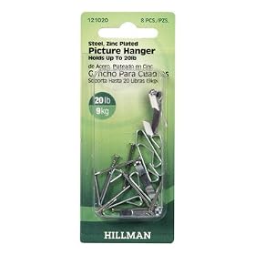 ANCHOR WIRE/HILLMAN GROUP #121020 8PK 20LB Picture Hanger