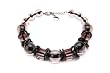 Circle & Square Necklace in Oyster