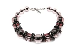 Circle & Square Necklace in Oyster