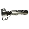 Euro Concealed Cabinet Hinge, Full Overlay, 110 Degree Opening, Nickel, TB42