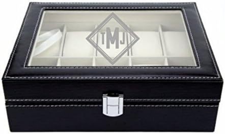 Engraved 10 Slot Luxury Watch Box