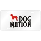 New American Pit Bull Terrier Dog Nation License Plate Dog