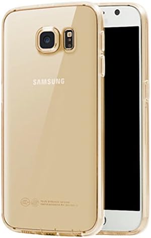 Galaxy S6 Case, XQTECH [Ultra Slim] Premium TPU Gel Rubber Soft Skin Silicone Protective Case Cover for Samsung Galaxy S6[Perfect Fit] (Gold)