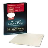 Linen Resume Paper, 32 lb, 8-1/2"x11", 100/BX, Ivory
