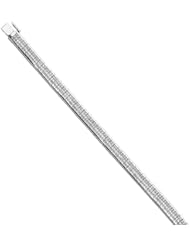14K White Gold 8 3/8 ct. Princess Cut Diamond Bracelet